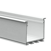 6.56 ft. Anodized Aluminum LOKOM Drywall Channel - For LED Tape Light and Strip Light - Uses TEKNIK Extrusion Mount - Klus B5553L