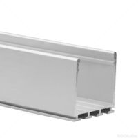 3.28 ft. Anodized Aluminum LIPOD Drywall Channel - For LED Tape Light and Strip Light - Uses TEKNIK Extrusion Mount - Klus B5554