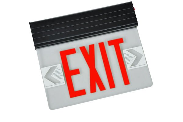 LED Exit Sign - Edge-Lit - Red Letters Image