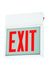 LED Exit Sign - White Steel - Double Arrow Thumbnail