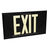 Single Face - Photoluminescent Exit Sign - Black Thumbnail