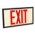 Single Face - Photoluminescent Exit Sign - Red Letters Thumbnail