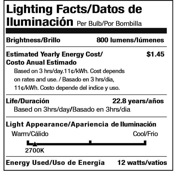 Dimmable LED - 12 Watt - A19 - 60 Watt Equal Image