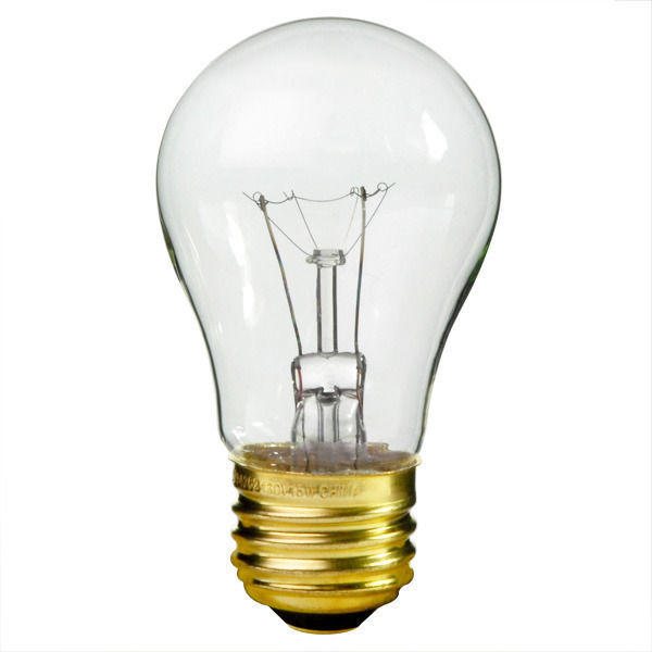 15 Watt - A15 - Clear - Appliance Bulb Image