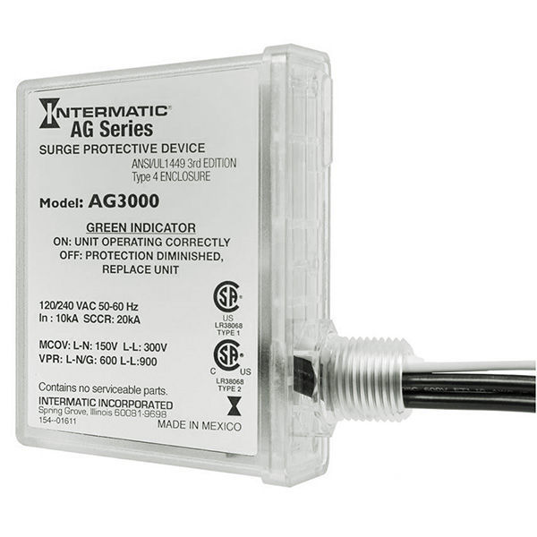 Intermatic AG3000 HVAC Surge Protector Type 1/2 SPD