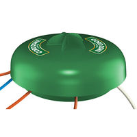 Twist and Seal Cord Dome - 14 in. Dia. Power Cord and Power Strip Protector - Weather Resistant - Protection for Multiple Outlet Connections - Green