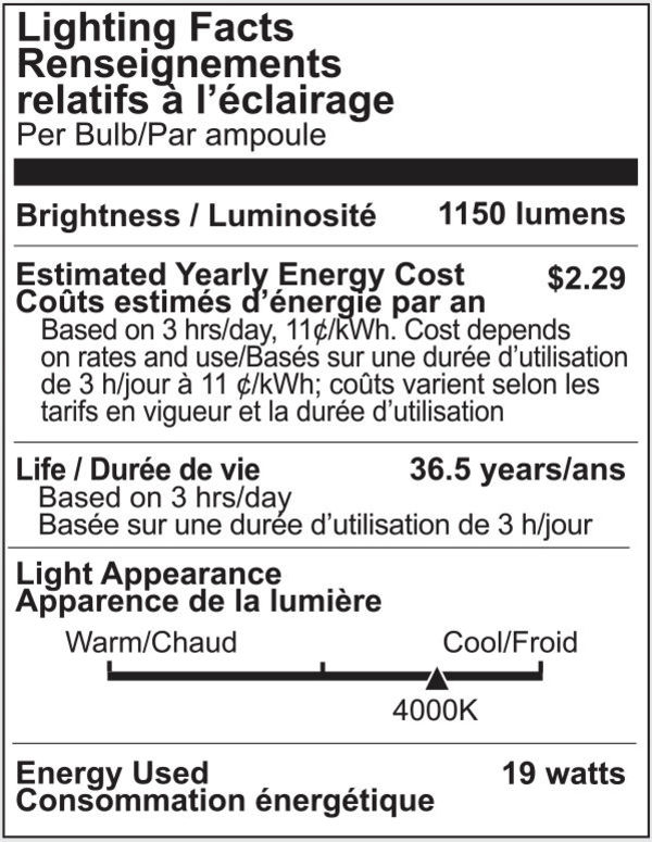 Lighting Science LS38120WENWNFL120 - Dimmable LED - 19 Watt - PAR38 Image