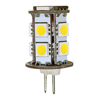 10W Halogen Equal - Bi-Pin Bulb - 360 Degree Beam Angle - 12 Volt DC Only -  50,000 Life Hours
