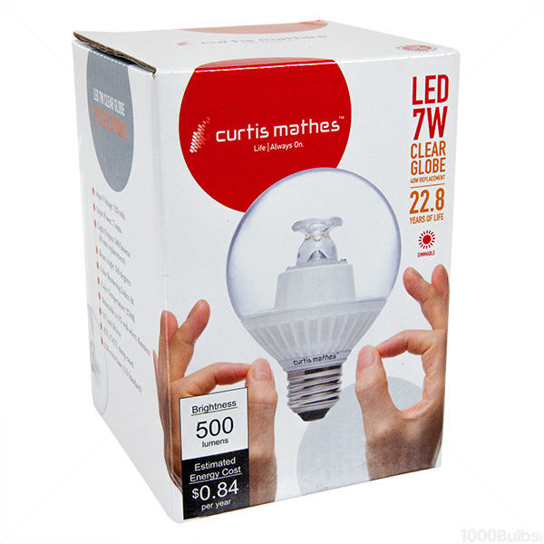 LED - 7 Watt - G25 Clear Globe - 3.1 in. Diameter Image