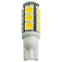 LED Wedge Base Bulb - 2 Watt - 3000 Kelvin - Halogen Match - 185 Lumens - 10 Watt Equal - 12 Volt DC - PLT-300255
