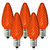 25 Pack - C7 - LED - Amber-Orange - Faceted Finish Thumbnail