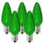 25 Pack - C7 LED - Green - Faceted Finish Thumbnail