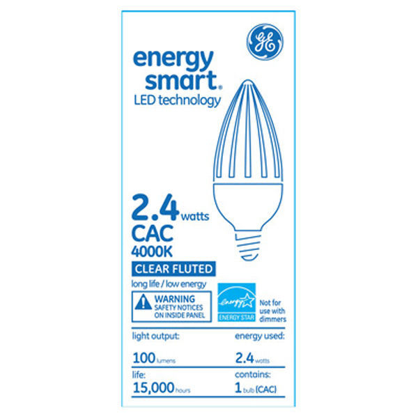 GE 65540 - 2.4 Watt - LED - Decorative Torpedo Image