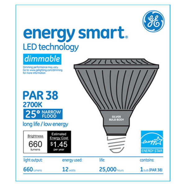 GE 66115 - Dimmable LED - 12 Watt - PAR38 Image