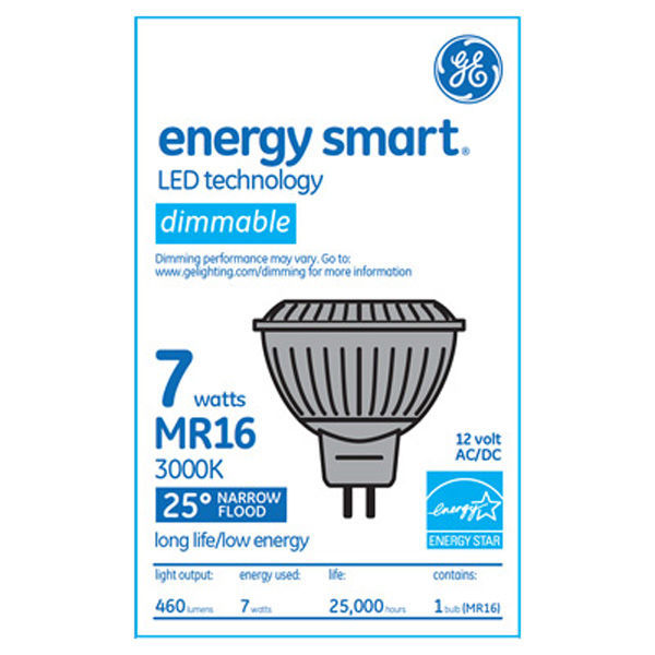 GE 66524 - 7 Watt - LED - MR16 - 50 Watt Equal Image
