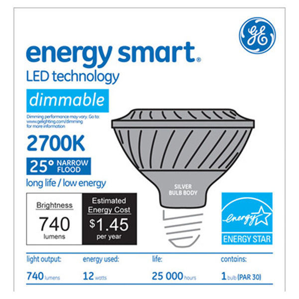 GE 65985 - Dimmable LED - 12 Watt - PAR30 - Short Neck Image