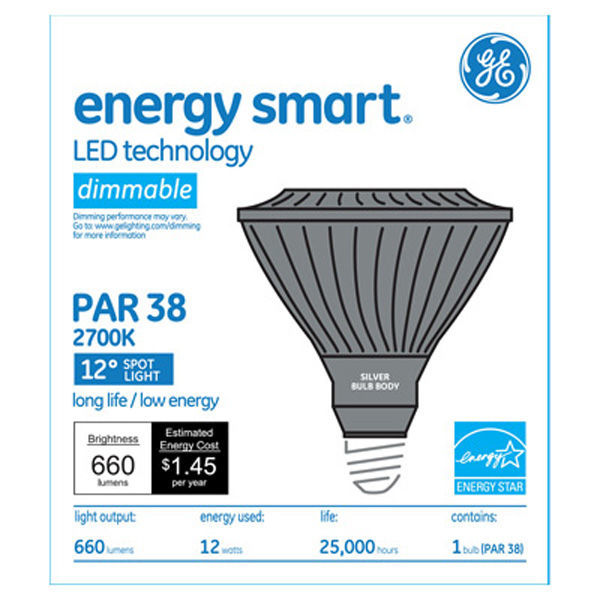 GE 66114 - Dimmable LED - 12 Watt - PAR38 Image