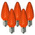 25 Pack - C9 - LED - Amber-Orange - Faceted Finish Thumbnail