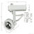 Nora NTL-207W - Gimbal Ring Low Voltage Track Fixture - White Thumbnail