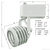 Nora NTL-212/75W - Multi-Stepped Low Voltage Track Fixture - White Thumbnail