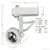 PLT PTL207W - Gimbal Ring Low Voltage Track Fixture - White Thumbnail