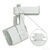 Nora NTL-202W - Cube Low Voltage Track Fixture - White Thumbnail
