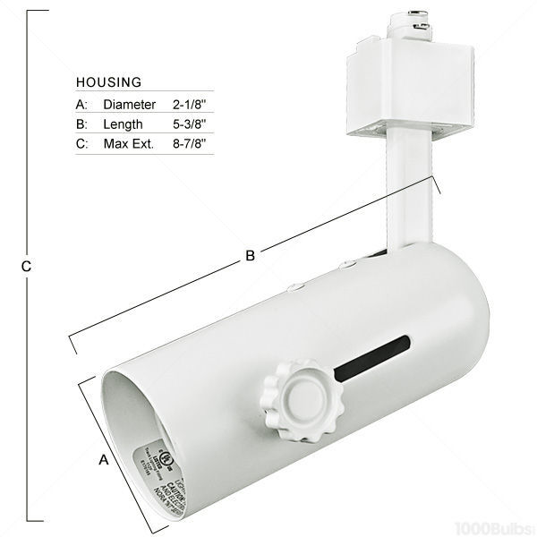 Nora NTH-119W - Universal Track Fixture - White Image