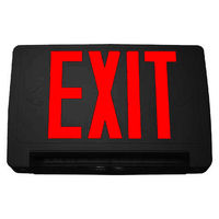 LED Exit Sign - Red Letters - Single or Double Face - With LED Light Bar - 90 Min. Battery Backup - 120/277 Volt - Exitronix CLED-U-BL