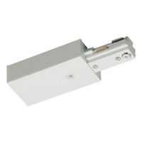 Nora NT-316W - Live End Feed - White - Single Circuit - Compatible with Halo Track