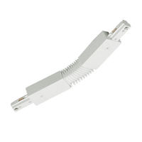 Nora NT-309W - White - Flexible Connector - Single Circuit - Compatible with Halo Track