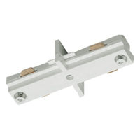 Nora NT-310W - White - Straight Connector - Single Circuit - Compatible with Halo Track