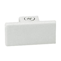 Nora NT-318W - White - Dead End Cap - Single or Dual Circuit - Compatible with Halo Track