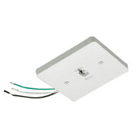 Nora NT-319W - Mono Point Power Feed - White - Single Circuit - Compatible with Halo Track