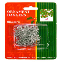 Christmas Ornament Hooks - 1.38 in. Hooks - 100 Pack