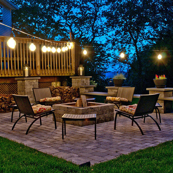 48 ft. - 15 Sockets - 36 in. Spacing - Patio Light Stringer Image