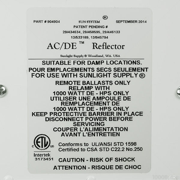 Double Ended Reflector - 8 in. Flange AC Unit Image