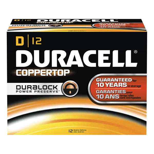 Duracell CopperTop - D Size - Alkaline Battery Image