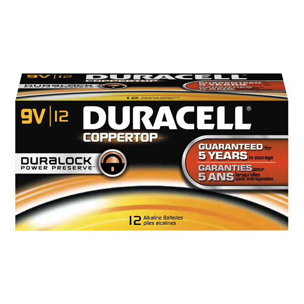 Duracell CopperTop - 9V Size - Alkaline Battery Image