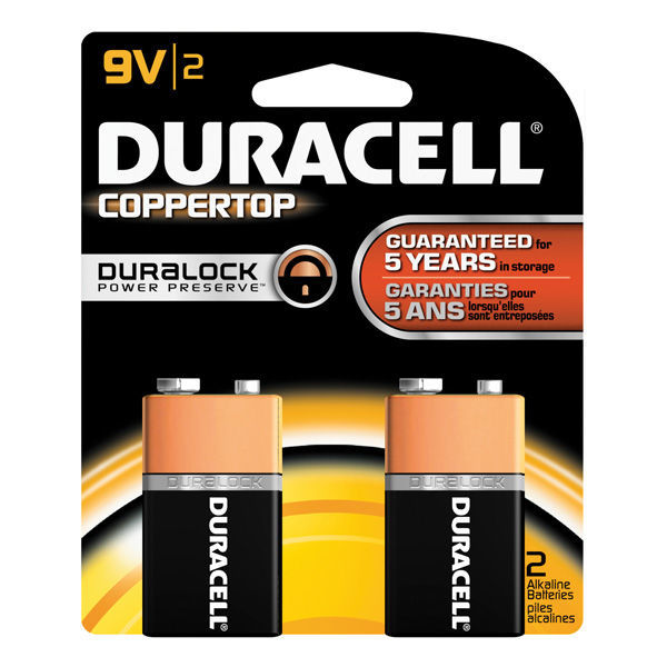 Duracell CopperTop - 9V Size - Alkaline Battery Image