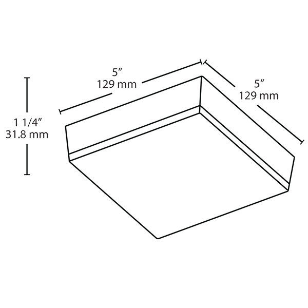 RAB SK9SYW - 9 Watt - LED - 5 in. Square Ceiling Fixture Image