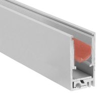 6.56 ft. - Anodized Aluminum KRAV-810 Channel - Illuminates the Edges of Glass or Acrylic with LED Tape Light  - Klus 18016L