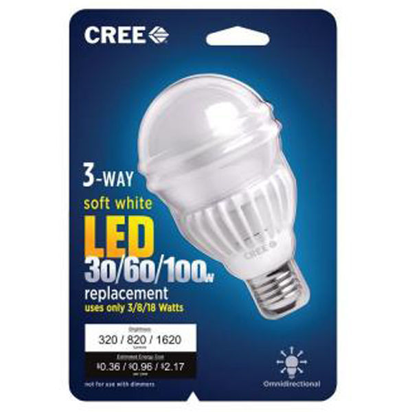 LED - A21 - 3/8/18 Watt - 30/60/100 Watt Equal Image