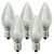 25 Pack - C7 - Twinkling LED - Cool White - Faceted Finish Thumbnail
