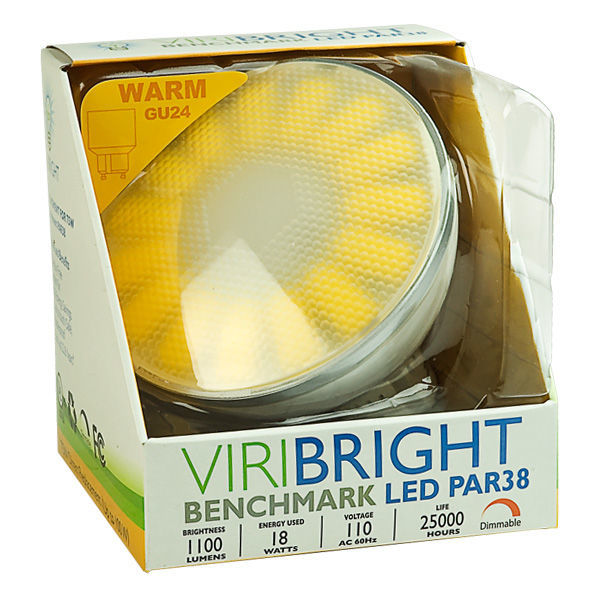 Dimmable LED - 18 Watt - PAR38 - GU24 Base Image