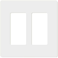 Decorator Wall Plate - Screwless - White - 2 Gang - Leviton Decora Plus 80309-SW