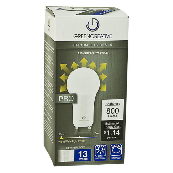 LED A19 - GU24 Base - 13W CFL Equal Image