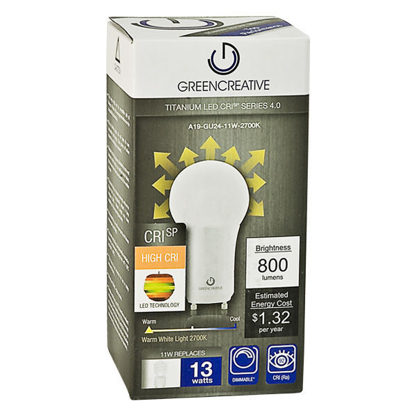 LED A19 - GU24 Base - 60W Incandescent Equal Image