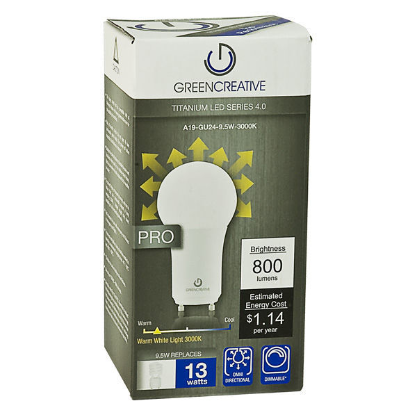 Dimmable LED - 9.5 Watt - A19 - Omni-Directional - 13W CFL Equal Image