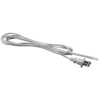 Lamp Cord Set - White - SPT-1 - 8 ft. Length - PLT Solutions 56-1852-40