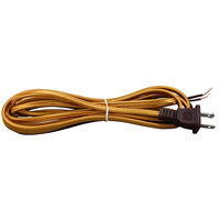 Rayon Covered Lamp Cord Set - Gold - SPT-1 - 8 ft. Length - PLT Solutions 56-1830-15